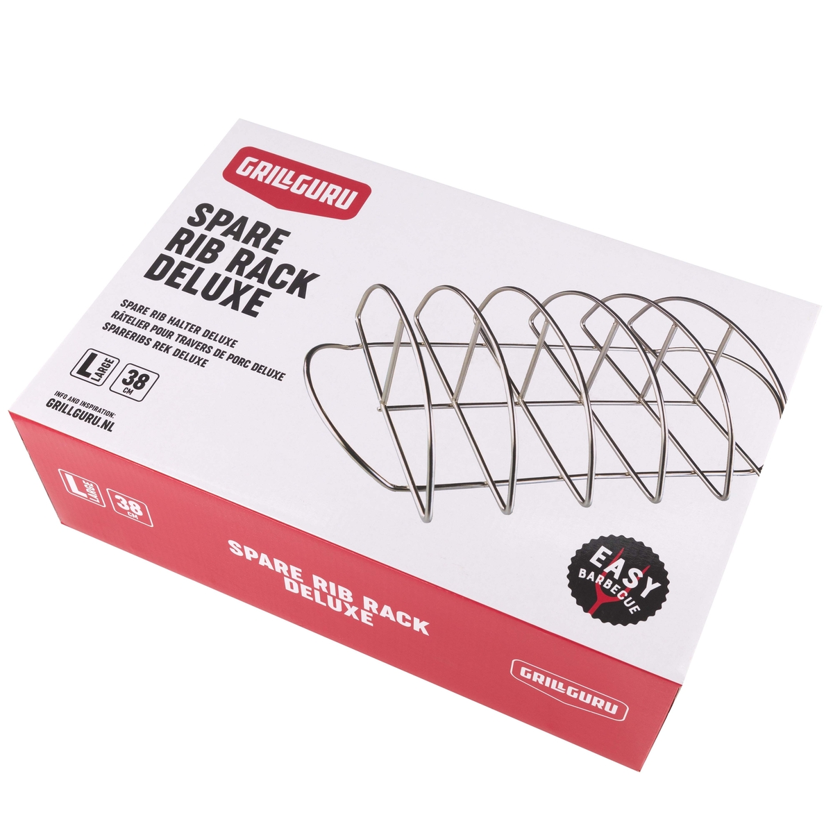 grill guru spare rib rack – rvs ribrek voor kamado