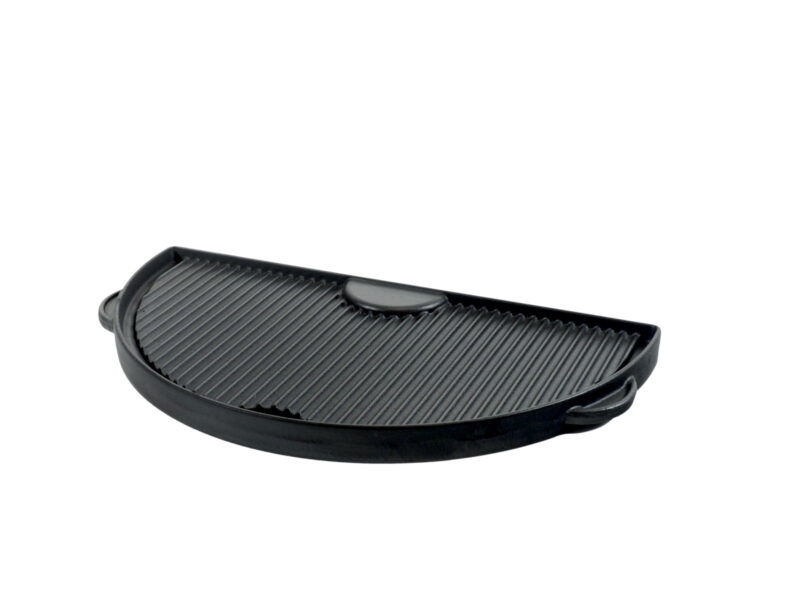 grill guru cast iron half moon griddle large – gietijzeren bakplaat 42 cm