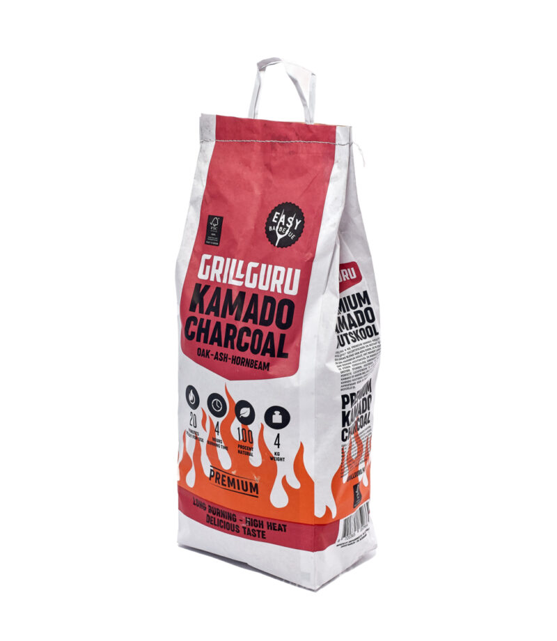 grill guru charcoal 4 kg – fsc 100% houtskool