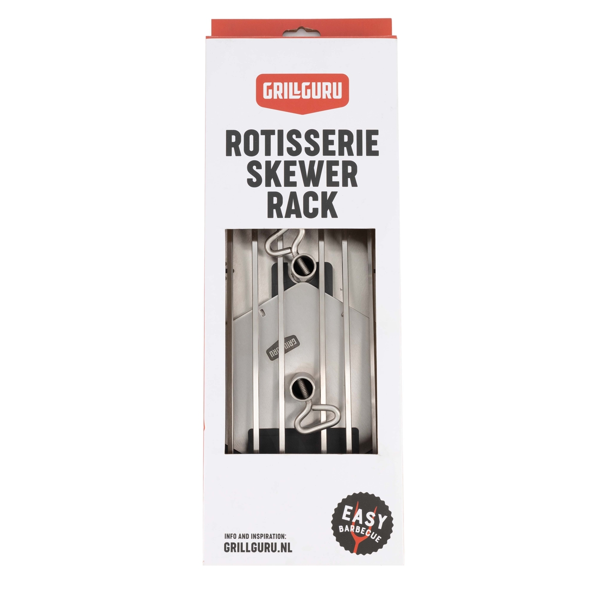 grill guru rotisserie skewer rack large – spiesenrek voor kamado