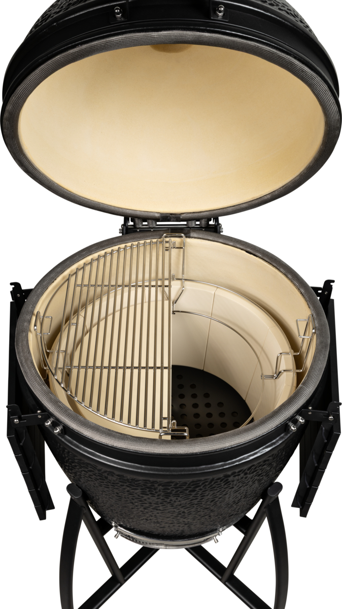 grill guru prime satin black xl – keramische kamado bbq Ø55 cm