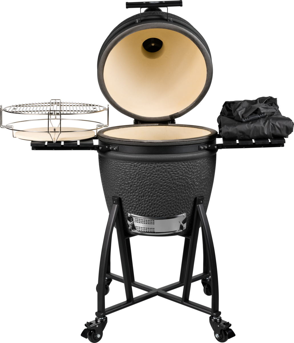 grill guru prime satin black large – keramische kamado bbq Ø47 cm