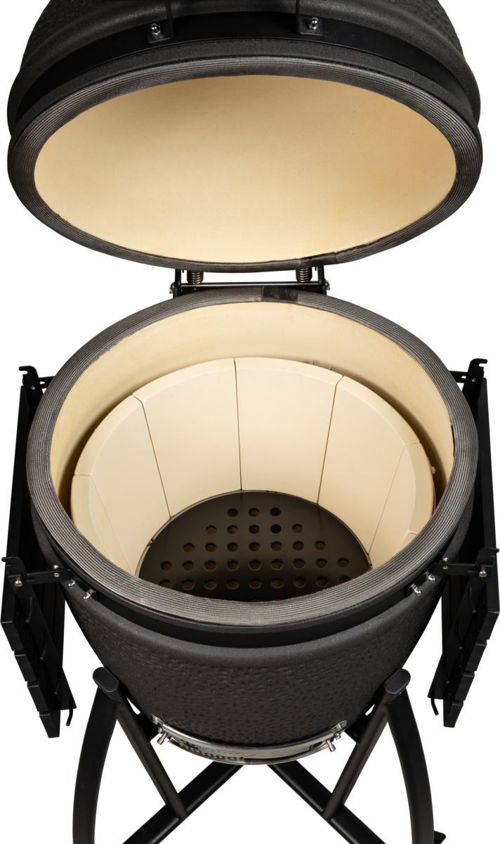 grill guru prime satin black large – keramische kamado bbq Ø47 cm