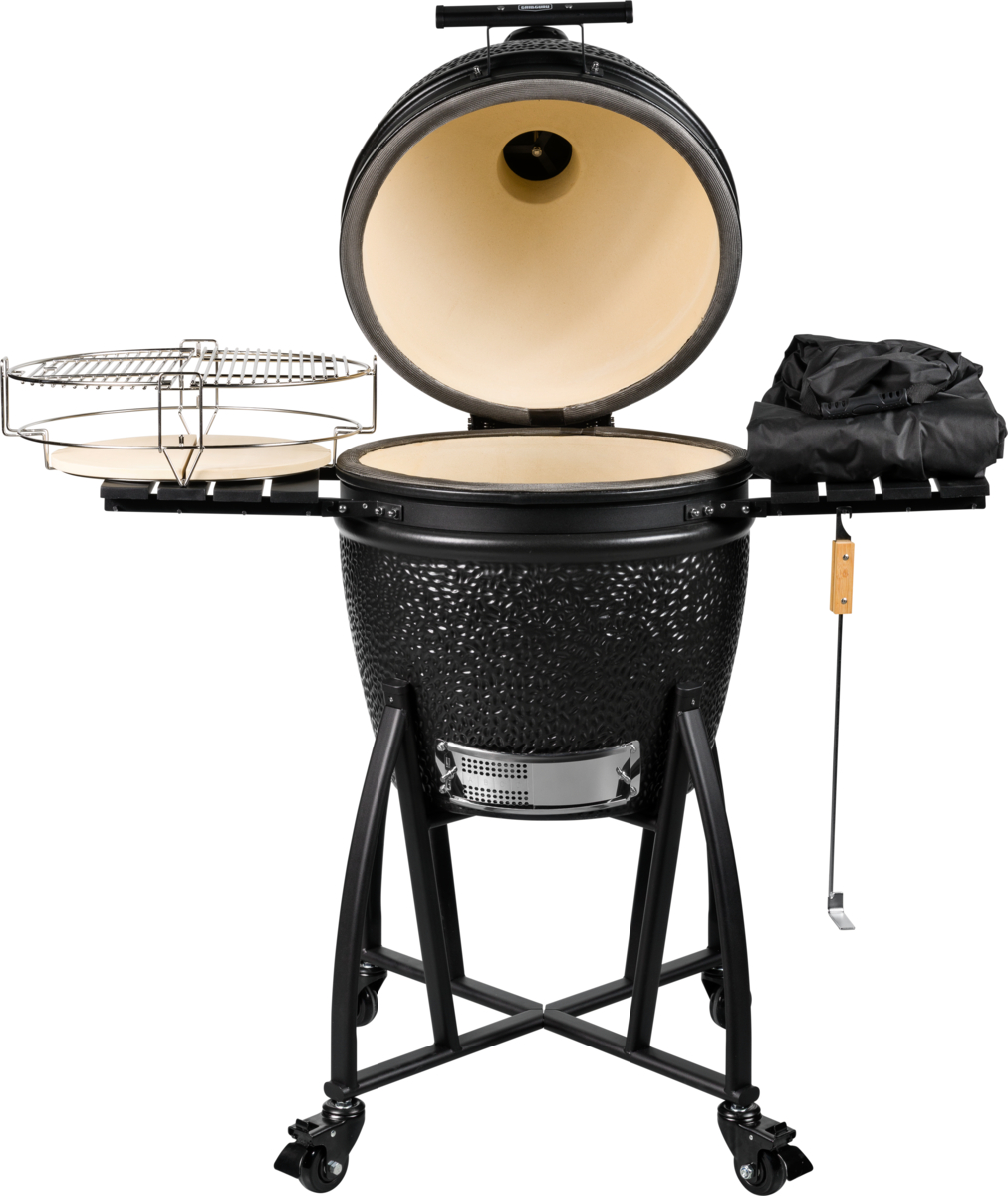 grill guru prime satin black large – keramische kamado bbq Ø47 cm