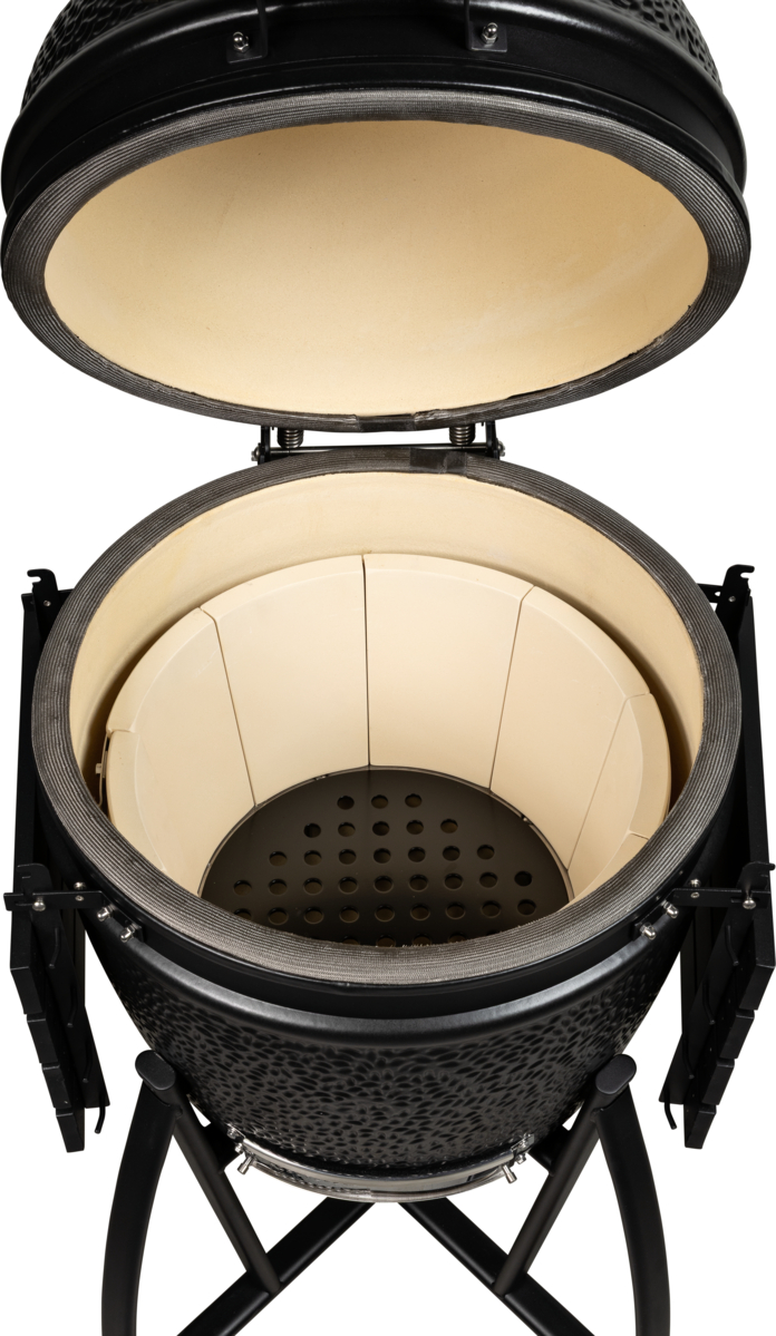 grill guru prime satin black large – keramische kamado bbq Ø47 cm
