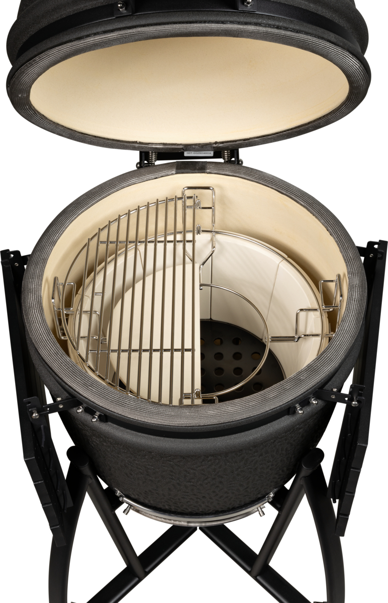 grill guru prime matt black medium – keramische kamado bbq Ø40 cm