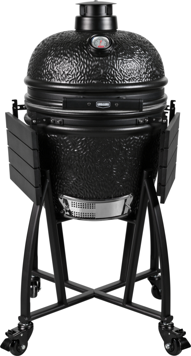 grill guru prime satin black medium – keramische kamado bbq Ø40 cm