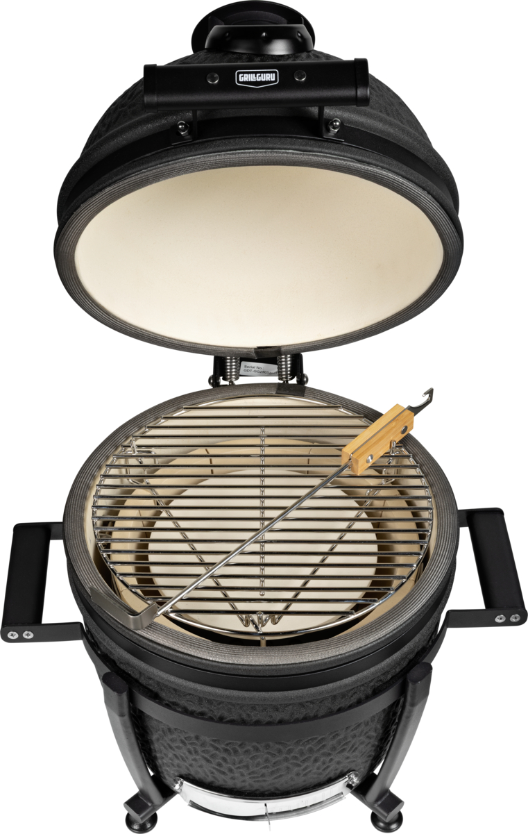 grill guru prime matt black compact – keramische kamado bbq Ø33 cm