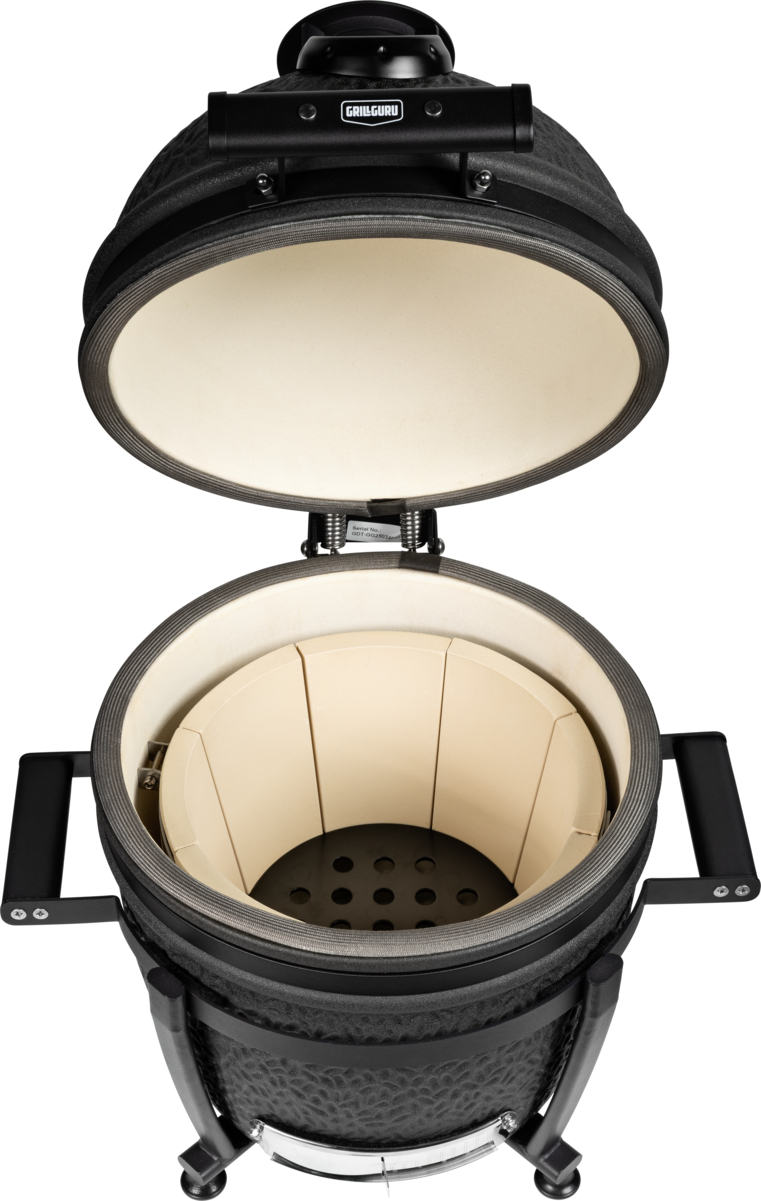 grill guru prime matt black compact – keramische kamado bbq Ø33 cm