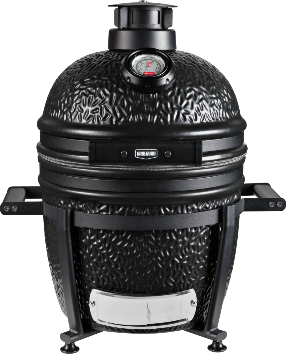 grill guru prime satin black compact – keramische kamado bbq Ø33 cm