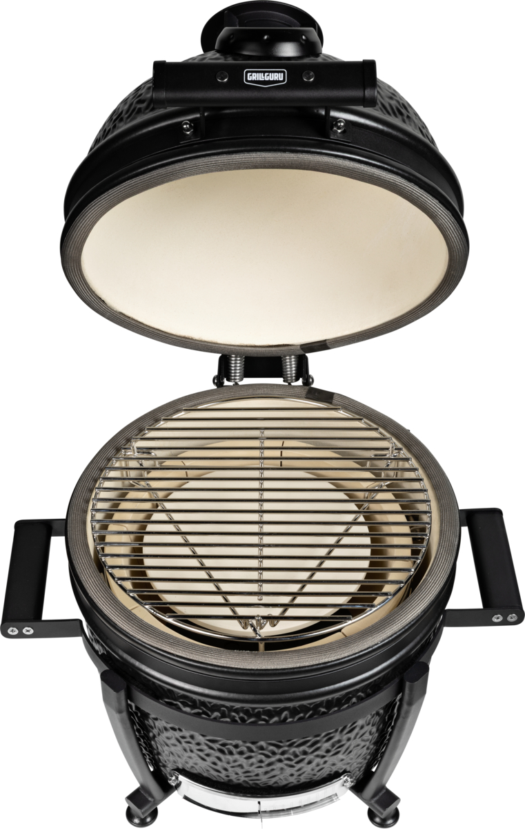 grill guru prime satin black compact – keramische kamado bbq Ø33 cm