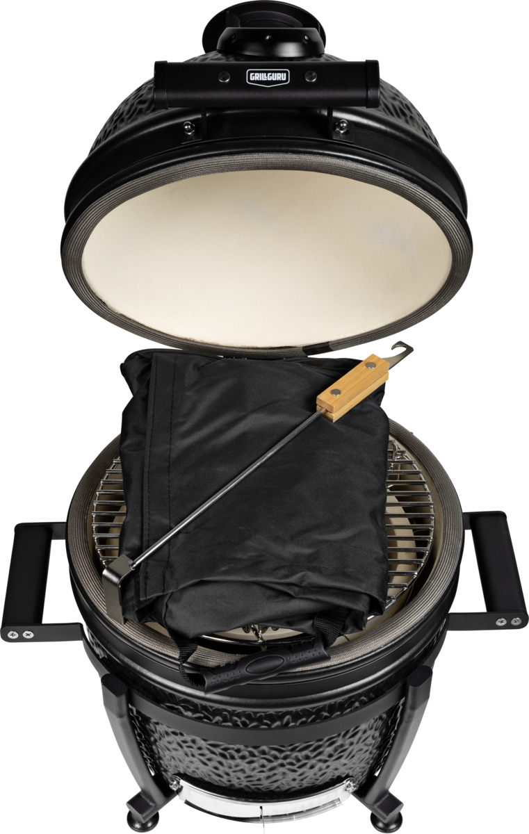 grill guru prime satin black compact – keramische kamado bbq Ø33 cm