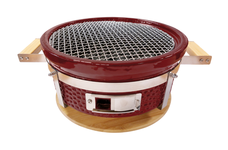 outr braza table grill round zwart – keramische tafel bbq Ø30 cm