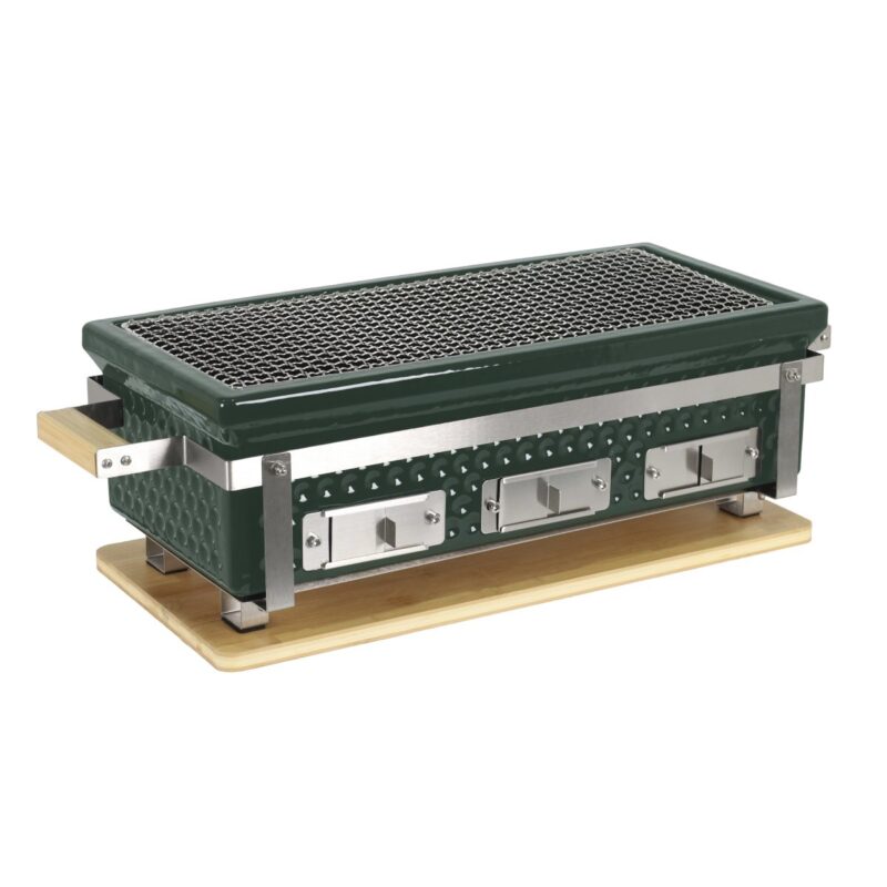 outr braza table grill xl square zwart – keramische tafel bbq 49,5 × 19 cm