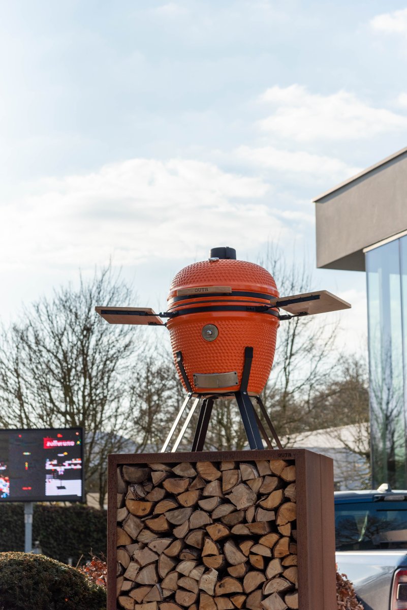 outr kamado xl 60 zwart – keramische kamado bbq Ø52,6 cm