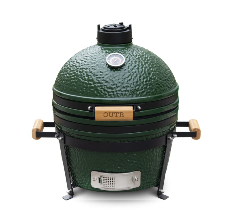 outr kamado medium 40 groen – keramische kamado bbq Ø 33,6 cm