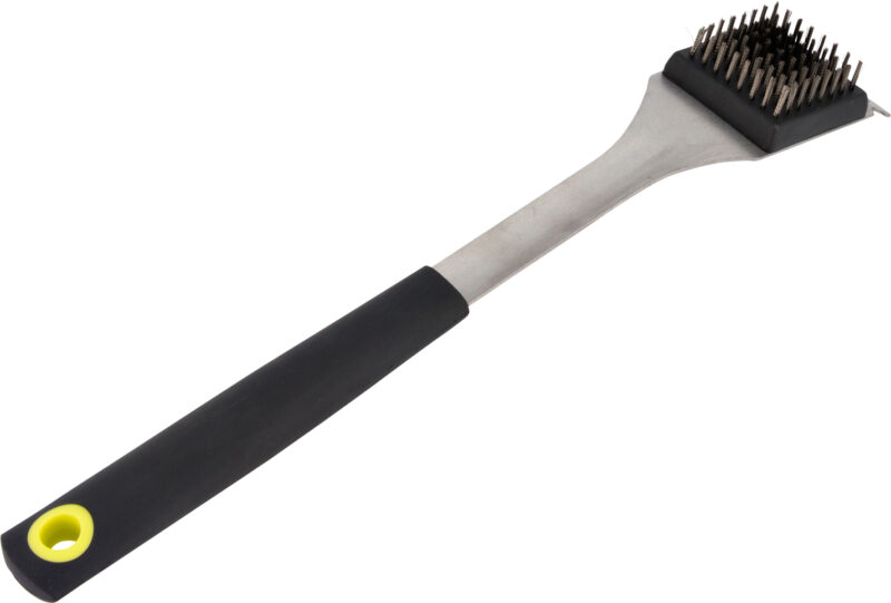 inferno bbq cleaning brush vintage – grillborstel met kunststof handvat