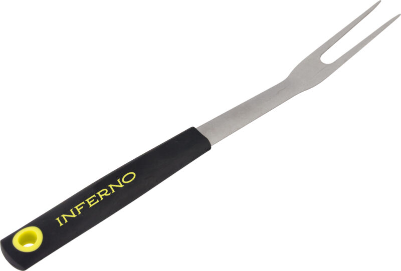 inferno grill fork vintage – bbq vleesvork met houten handvat