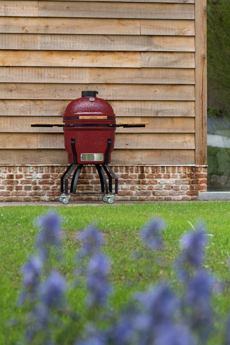 outr kamado large 55 rood – keramische kamado bbq Ø46 cm