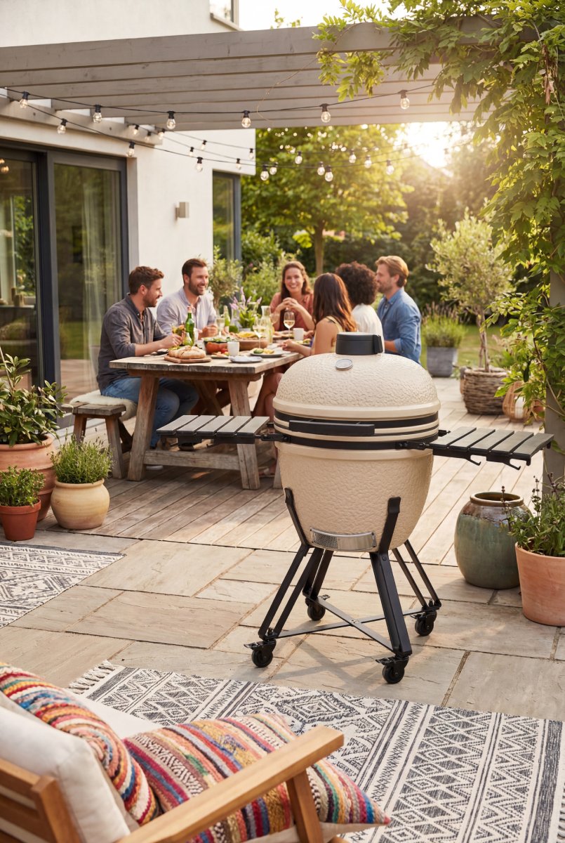 outr kamado xl 60 zwart – keramische kamado bbq Ø52,6 cm
