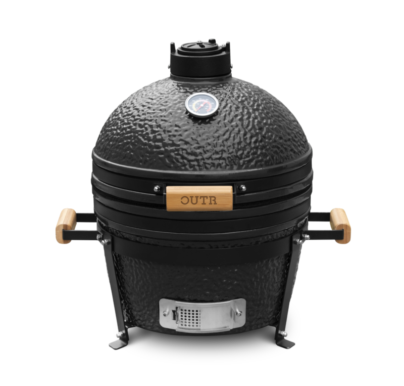 outr kamado medium 40 groen – keramische kamado bbq Ø 33,6 cm