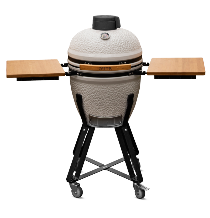 outr kamado medium 50 wit – keramische kamado bbq Ø37,8 cm
