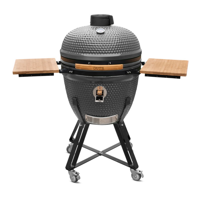 outr kamado xl 60 zwart – keramische kamado bbq Ø52,6 cm