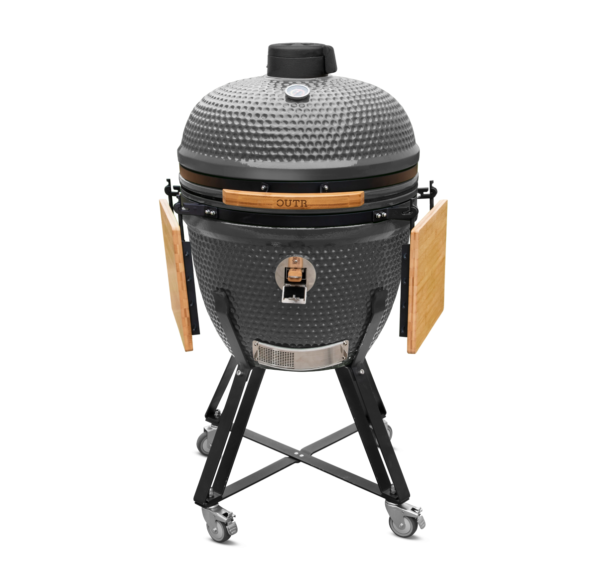 outr kamado xl 60 zwart – keramische kamado bbq Ø52,6 cm