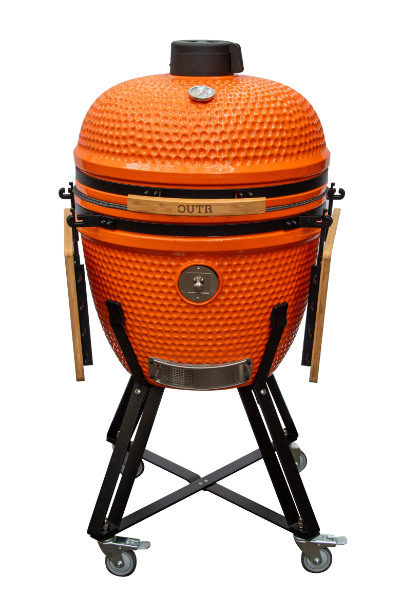 outr kamado xl 60 zwart – keramische kamado bbq Ø52,6 cm