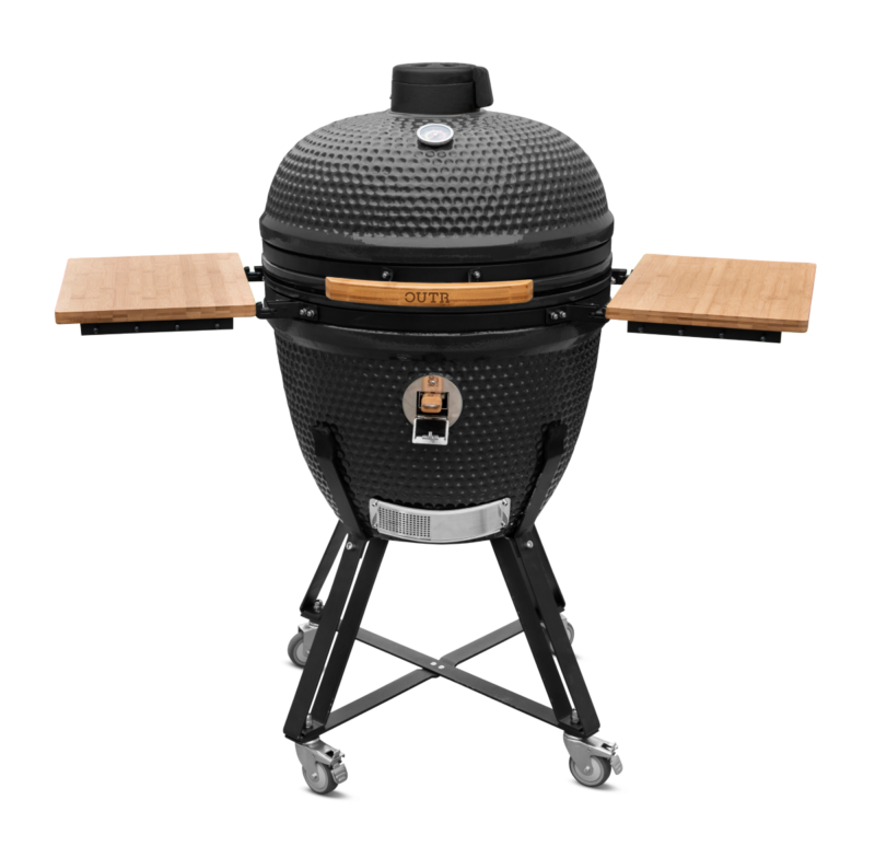 outr kamado xl 60 zwart – keramische kamado bbq Ø52,6 cm