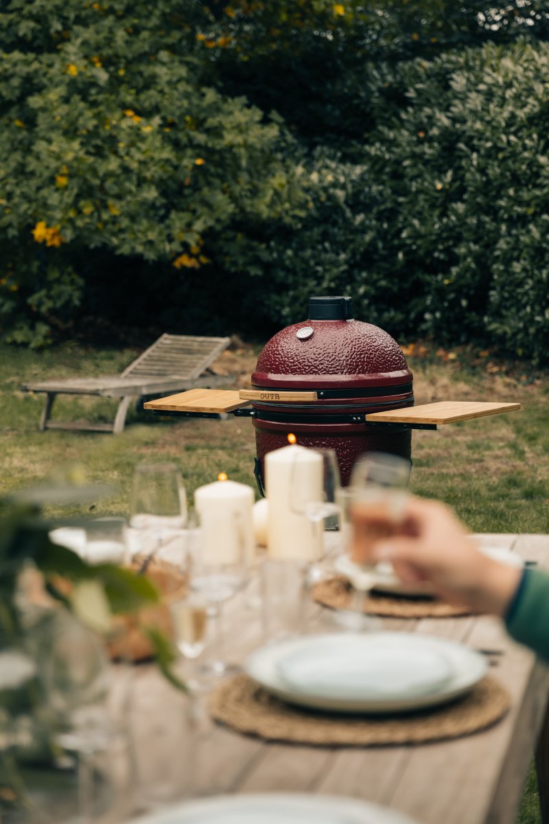 outr kamado large 55 rood – keramische kamado bbq Ø46 cm