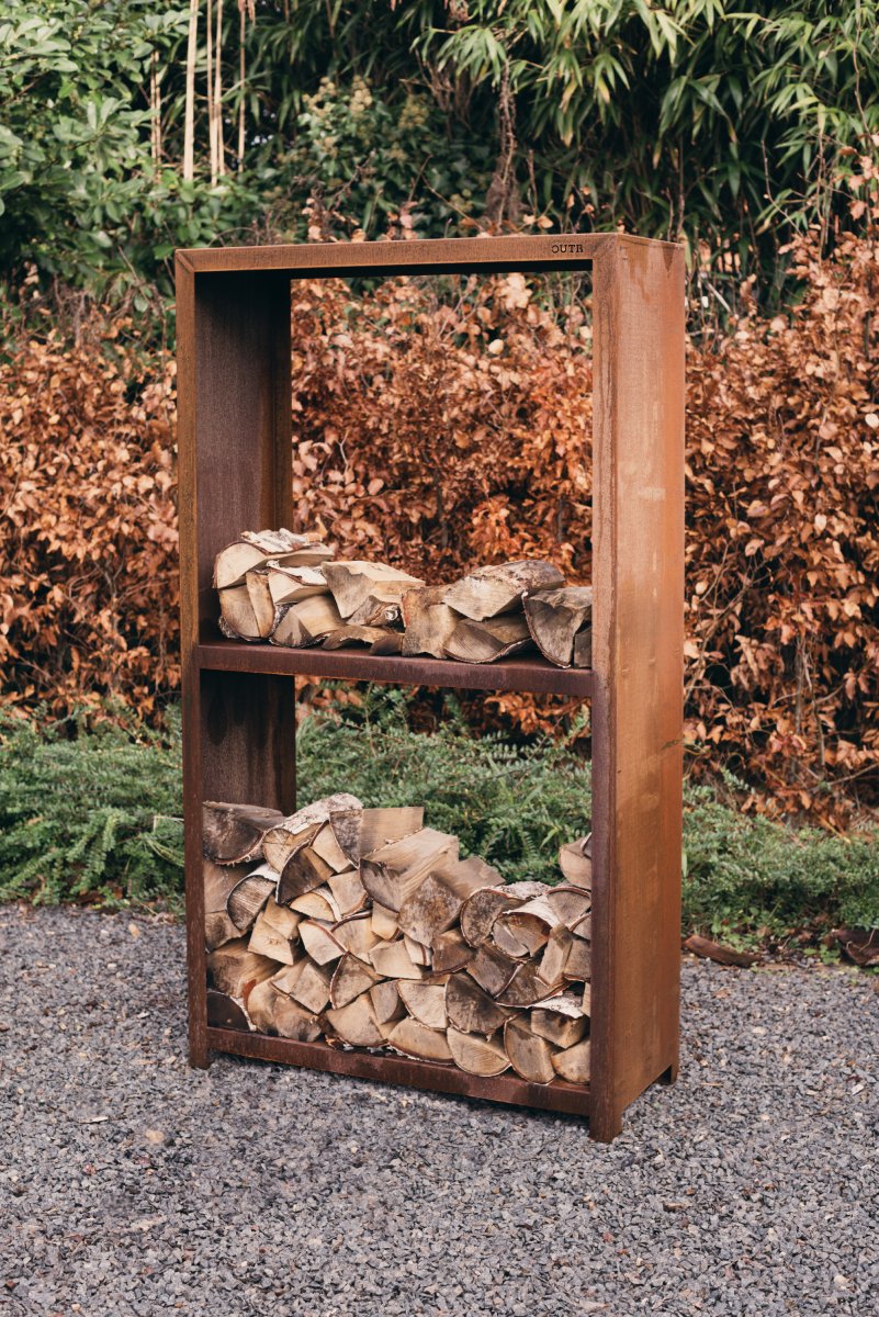outr woodstock c houtopslag – cortenstaal 180 cm