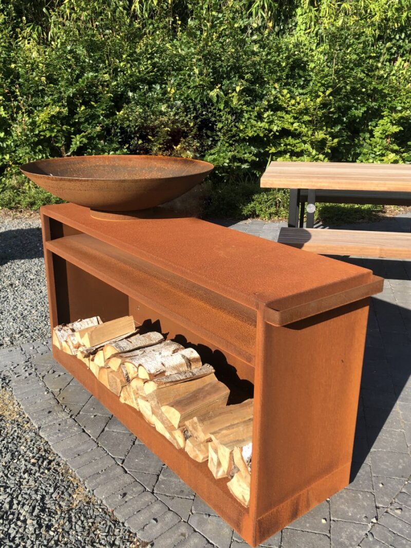 outr plancha work station 150 cm – cortenstaal