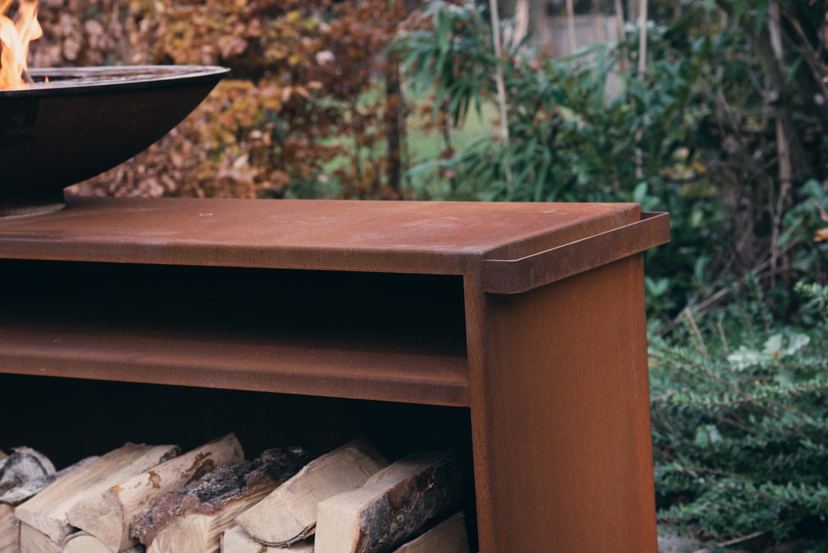 outr plancha work station 150 cm – cortenstaal